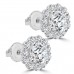 2.05 Ct Ladies Round Cut Diamond Stud Earring In 14 kt White Gold